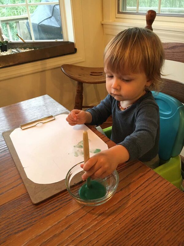 toddler painting